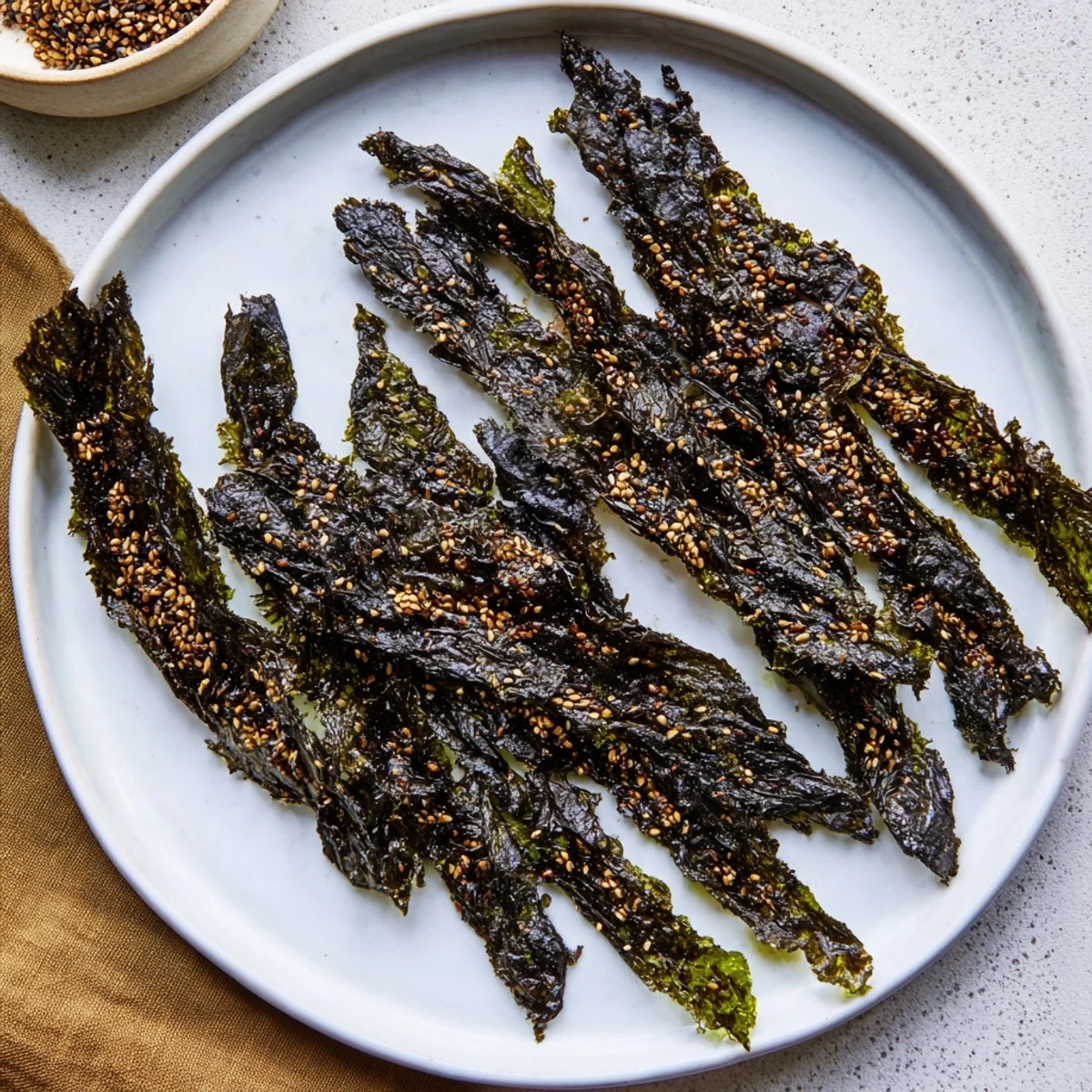 Knusprige Algen Snacks