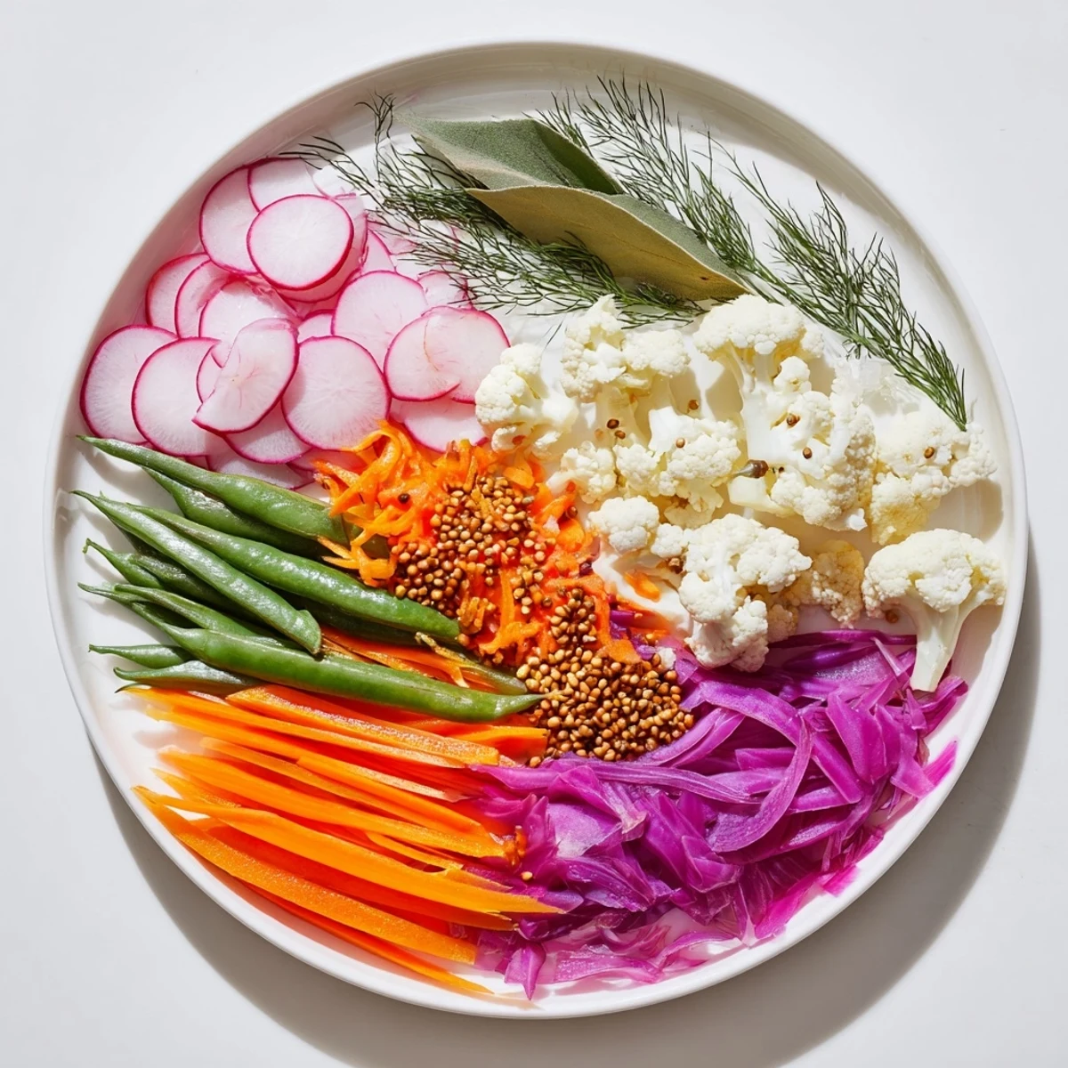 Buntes eingelegtes Gemüse