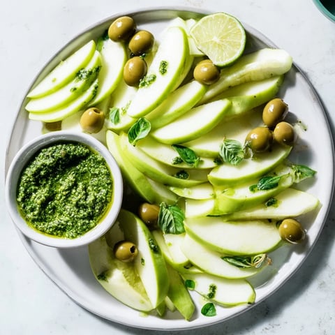 Fresh Granny Smith apple slices and zesty limes star in this Emerald City snack board.