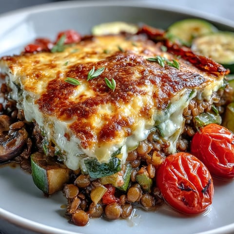 Herzhaftes Kürbis- und Süßkartoffel-Gratin, goldbraun gebacken, strahlt Gemütlichkeit aus.