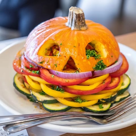 Festliche Kürbis-Laterne Gericht