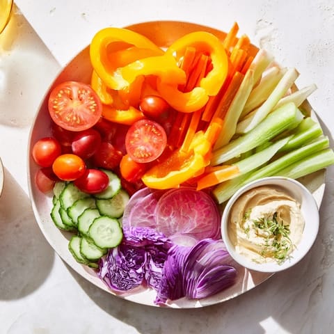 Bunte Gemüse mit Dips