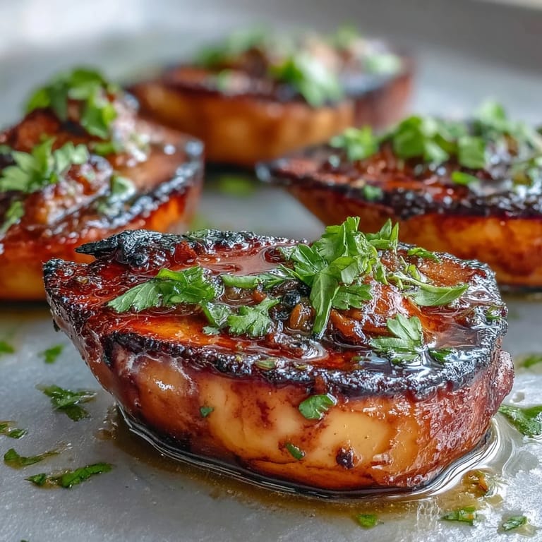 Duftende Zitronen-Butter-Sauce umhüllt perfekt angebratene Jakobsmuscheln, garniert mit frischer Petersilie und Zitronenspalten.